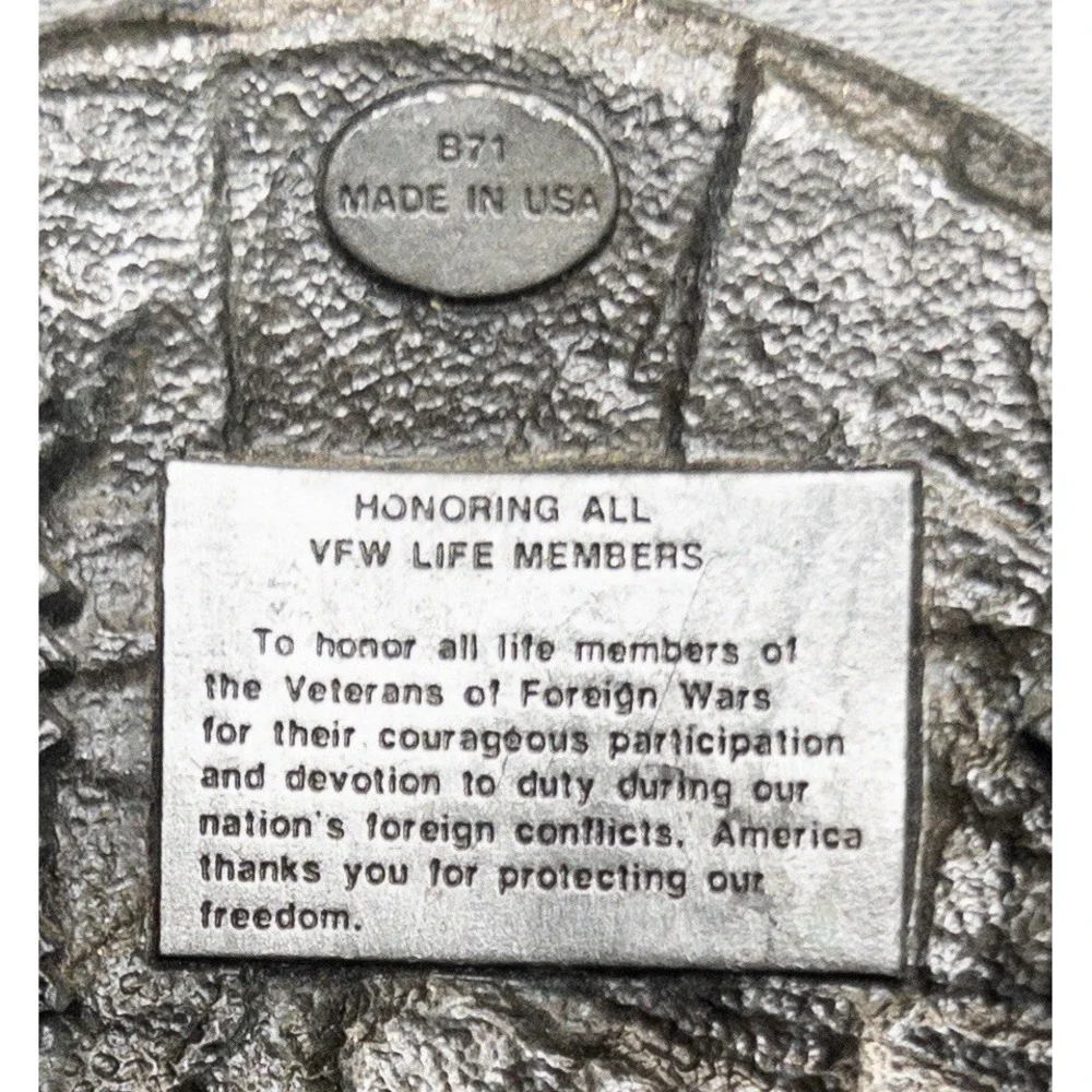 1987 Siskiyou Veterans of Foreign Wars of the‎ US Life Member Belt Buckle #871